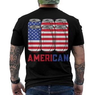 Mens American 4Th Of July Patriotic Usa Flag Merica Bbq Cookout Men's T-shirt Back Print - Seseable