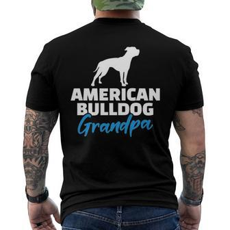 Mens American Bulldog Grandpa Men's Back Print T-shirt | Mazezy