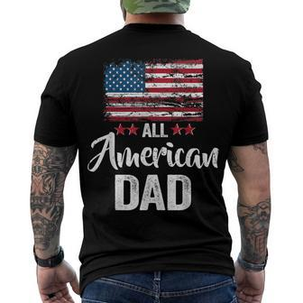 All American Dad 4Th Of July Family Matching Costume Men's T-shirt Back Print - Seseable