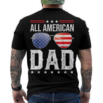 All American Dad 4Th Of July Us Patriotic Pride V2 Men's T-shirt Back Print - Seseable