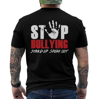 Anti Bully Movement Stop Bullying Supporter Stand Up Speak Men's Back Print T-shirt | Mazezy