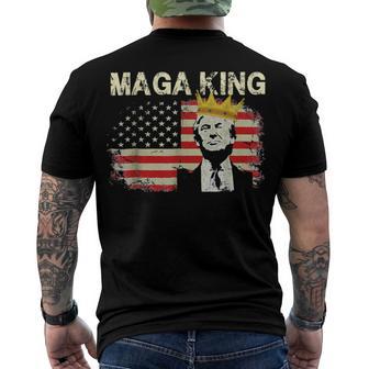 Anti Joe Biden Ultra Maga The Return Of The Great Maga King V2 Men's Crewneck Short Sleeve Back Print T-shirt | Favorety UK