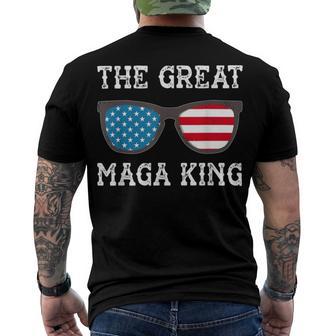 Anti Joe Biden Ultra Maga The Return Of The Great Maga King V3 Men's Crewneck Short Sleeve Back Print T-shirt | Favorety CA