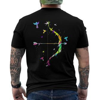 Archery Birds Archer Bow Hunting Arrow Men's Back Print T-shirt | Mazezy