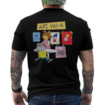 Arthur Distressed DW Art Sale Men's Back Print T-shirt | Mazezy