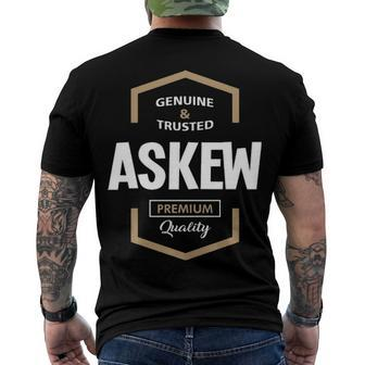Askew Name Askew Premium Quality Men's T-Shirt Back Print - Seseable