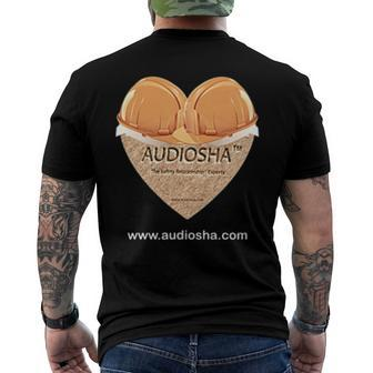 Audiosha - The Safety Relationship Experts Men's Back Print T-shirt | Mazezy