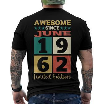 Awesome Since 1962 60Th Birthday Men's T-shirt Back Print - Seseable
