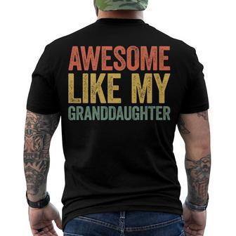Awesome Like My Granddaughter Parents Day V2 Men's T-shirt Back Print - Seseable