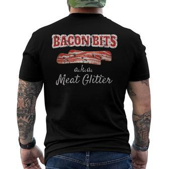Bacon Lover - Bacon Bits Aka Meat Glitter Men's Back Print T-shirt | Mazezy