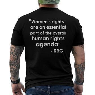 Bans Off Our Bodies Pro Choice My Body My Choice Feminist Men's Back Print T-shirt | Mazezy