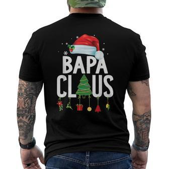 Bapa Claus Christmas Matching Family Pajama Xmas Men's Back Print T-shirt | Mazezy CA