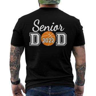 Basketball Senior Dad Class Of 2022 Senior Daddy Men's Back Print T-shirt | Mazezy