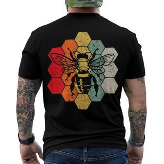 Bee Bee Bee Vintage Bee Gift For Bees Lover Men Women Kids V7 Men's Crewneck Short Sleeve Back Print T-shirt - Monsterry UK