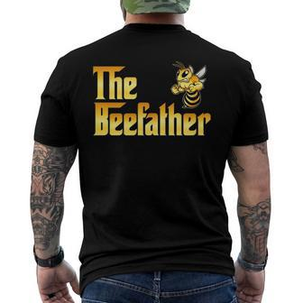 The Beefather Bee Lover Honey For Dad Men Men's Back Print T-shirt | Mazezy