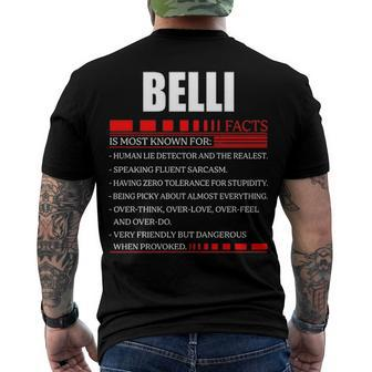Belli Fact Fact T Shirt Belli Shirt Name Belli Fact Men's T-Shirt Back Print - Seseable