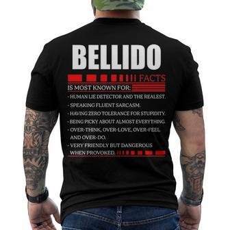 Bellido Fact Fact T Shirt Bellido Shirt Name Bellido Fact Men's T-Shirt Back Print - Seseable