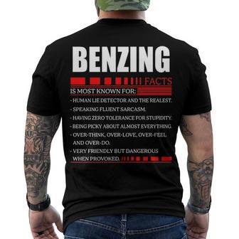 Benzing Fact Fact T Shirt Benzing Shirt Name Benzing Fact Men's T-Shirt Back Print - Seseable