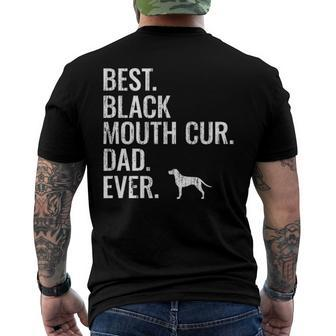 Best Black Mouth Cur Dad Ever - Cool Dog Owner Men's Back Print T-shirt | Mazezy
