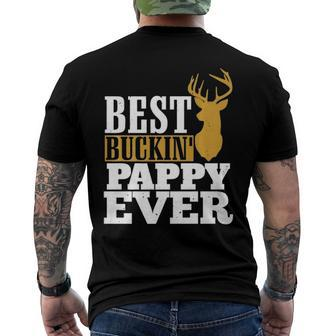Best Buckin Pappy Ever A Super Cool Men's Back Print T-shirt | Mazezy