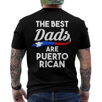 Mens The Best Dads Are Puerto Rican Puerto Rico Men's Back Print T-shirt | Mazezy