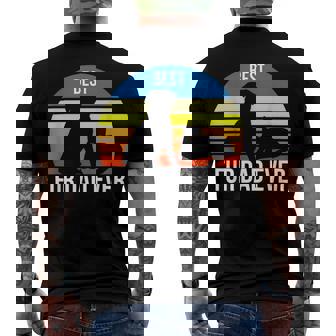 Best Fur Dad Ever Vintage Retro Dog And Cat Owner Funny Men's Crewneck Short Sleeve Back Print T-shirt - Monsterry