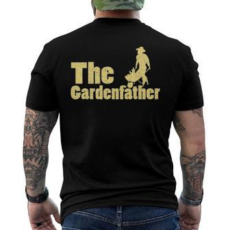 Best Gardening Father The Gardenfather Men Men's Back Print T-shirt | Mazezy