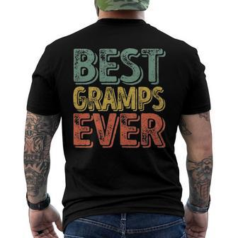 Mens Best Gramps Ever Christmas Fathers Day Men's Back Print T-shirt | Mazezy