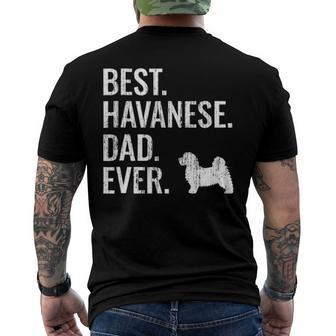 Mens Best Havanese Dad Ever - Cool Dog Owner Men's Back Print T-shirt | Mazezy