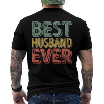 Mens Best Husband Ever Christmas Fathers Day Men's Back Print T-shirt | Mazezy