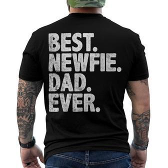 Best Newfie Dad Ever Funny Dog Owner Daddy Cool Father Men's Crewneck Short Sleeve Back Print T-shirt - Monsterry DE