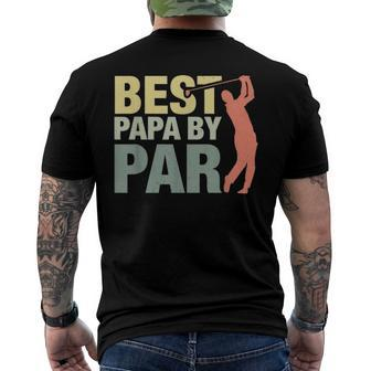 Best Papa By Par Fathers Day Golf Grandpa Classic Men's Back Print T-shirt | Mazezy UK