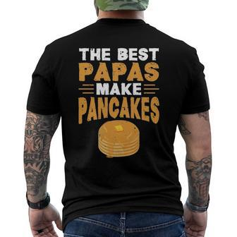 The Best Papas Make Pancakes Men's Back Print T-shirt | Mazezy