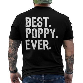 Best Poppy Ever Fathers Day Men's Back Print T-shirt | Mazezy