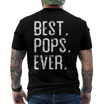 Best Pops Ever Father’S Day For Pops Men's Back Print T-shirt | Mazezy