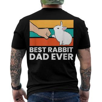 Best Rabbit Dad Ever Dad Rabbit Men's T-shirt Back Print - Seseable