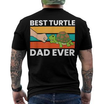 Best Turtle Dad Ever Love Sea Turtles Men's T-shirt Back Print - Seseable