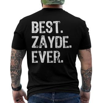 Best Zayde Ever Cool Fathers Day Men's Back Print T-shirt | Mazezy