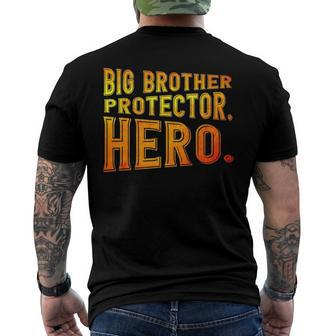 Big Brother Protector Hero Brother Men's Back Print T-shirt | Mazezy
