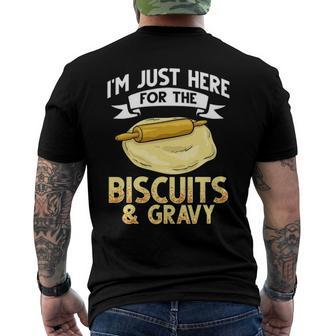 Biscuit And Gravy Dough Mix Cookies Men's Back Print T-shirt | Mazezy