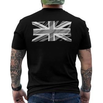 Black And White Union Jack Men's Back Print T-shirt | Mazezy