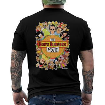 The Bob’S Burgers Movie Poster Men's Back Print T-shirt | Mazezy