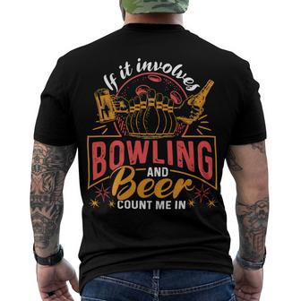 Bowling Beer For Men Or Women 58 Bowling Bowler Men's T-shirt Back Print - Seseable
