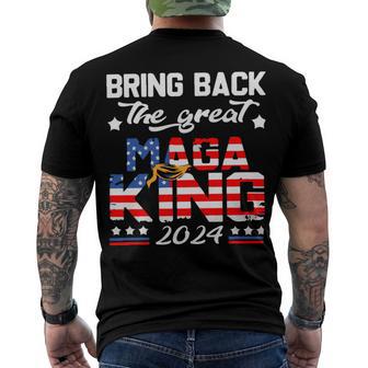 Bring Back The Great Maga King 2024 4Th Of July Trump 2024T President Trump Tee Republican Anti Biden Men's Crewneck Short Sleeve Back Print T-shirt | Favorety