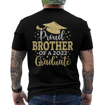 Brother Senior 2022 Proud Brother Of A Class Of 2022 Graduate Men's Crewneck Short Sleeve Back Print T-shirt | Mazezy