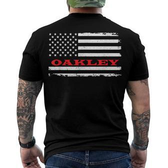 California American Flag Oakley Usa Patriotic Souvenir Men's T-shirt Back Print - Seseable