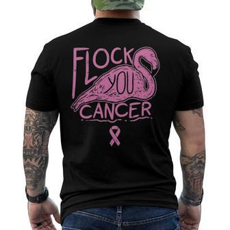 Cancer Fighter Cancer S Flock Of Birds Men's Back Print T-shirt | Mazezy