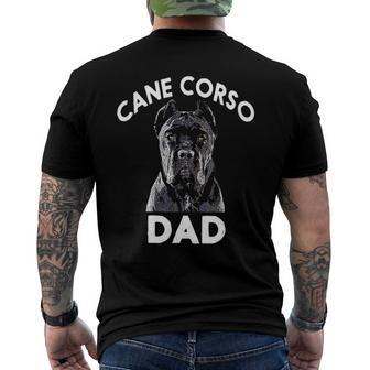 Cane Corso Dad Pet Lover Fathers Day Men's Back Print T-shirt | Mazezy