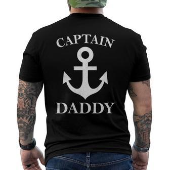 Captain Daddy Anchor Sailing Classic Men's Back Print T-shirt | Mazezy