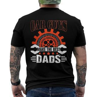 Car Guys Make The Best Dads Fathers Day Men's Back Print T-shirt | Mazezy